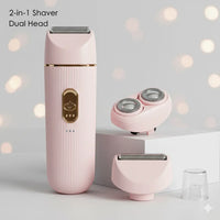 2-in-1 Electric Shaver for Women – Double-Headed Precision Hair Remover Klyra