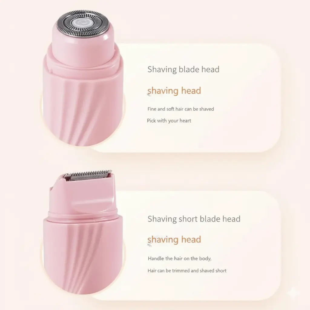 2-in-1 Electric Shaver for Women – Double-Headed Precision Hair Remover Klyra