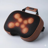 Electric Massage Pillow – Heated Neck & Shoulder Massager with 3D Kneading Rollers and Adjustable Straps Klyra