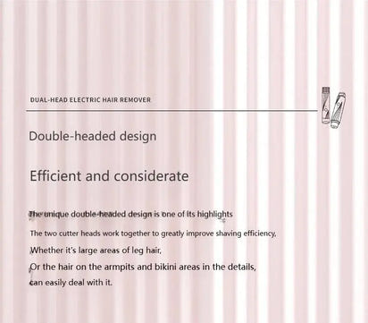 2-in-1 Electric Shaver for Women – Double-Headed Precision Hair Remover Klyra