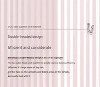 2-in-1 Electric Shaver for Women – Double-Headed Precision Hair Remover Klyra